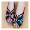 Old Beijing Cloth Embroidered Shoes Colorful Phoenix