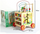 NEW Wooden Colorful Baby Walker Activity Trolley