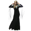 Luxe Noir Vampire Robe Halloween Sorcière Reine Femme Refinement Déguisement