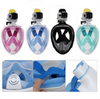 Snorkel Diving Mask 180° Panoramic Full Face with GoPro Attachment Goggles