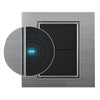 Dos Billing Control Pared Aluminio Bruñido Led Inteligente Interruptor