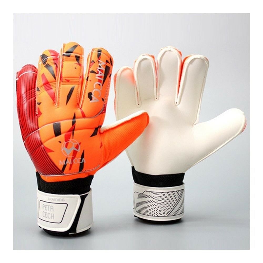 Child Teenager Goalkeeper Gloves Roll Finger   orange   S