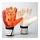 Child Teenager Goalkeeper Gloves Roll Finger   orange   S