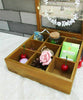 Zakka Retro Vintage 9 Schränke Schmuckdose Holzkiste Transparent Hülle