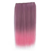 Long Straight Bundles 60cm 23.62" Gradient color hair extension piece 5  clip