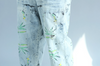 Blue Denim Jeans Boho Floral Baggy Boutique Jumpsuit Playsuit Overalls free size