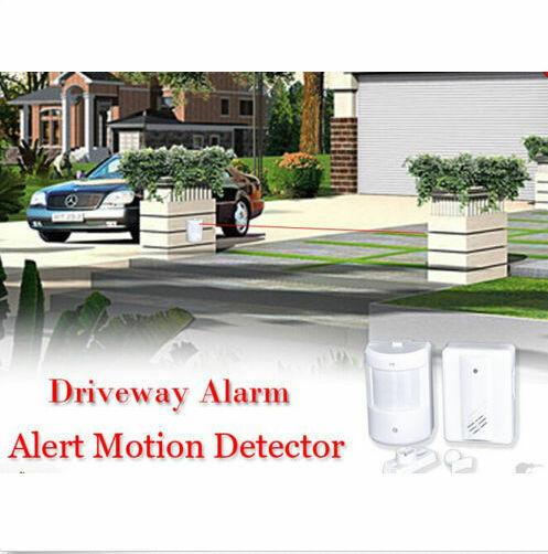Driveway Patrol Motion Sensor Alarm Infrared Wireless Alert Security System Kit