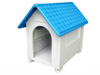 DURABLE DOG HOUSE KENENL - LARGE  BLUE / RED