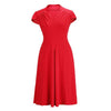 Ärmellos Sexy Skinny Kurzer Rock Kleid Rot