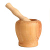 Wooden Garlic Pounder Press large