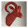 Sheep Head Wall Hanging Decoration Plastic   red