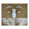 Plastic Deer Head Wall Hanging Decoration red