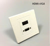 VGA HDMI Componente Compuesto Audio Vídeo Placa de Cara de la Pared Panel