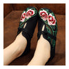 Camellia Old Beijing Embroidered Cloth Shoes