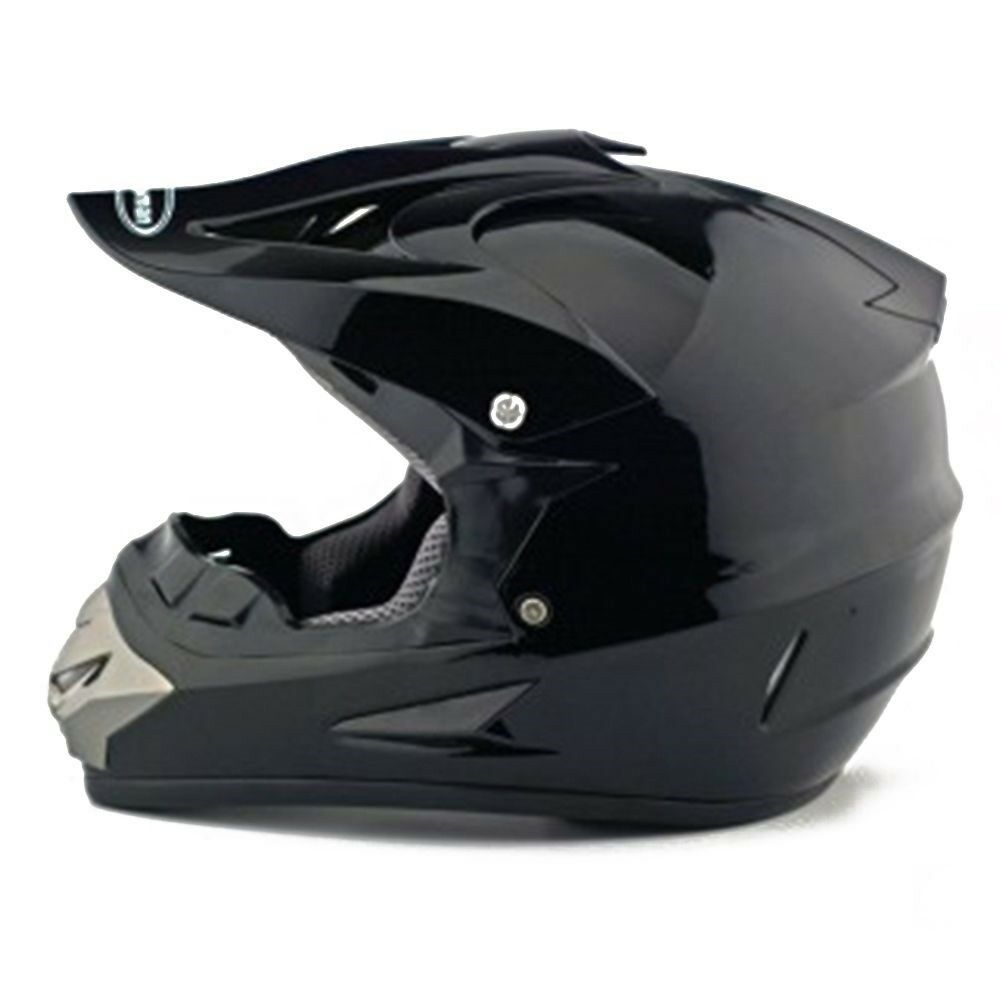 Motorcycle Motor Bike Scooter Safety Helmet bright black