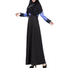 Muslimisch Motley Locker Langes Kleid Langärmlig