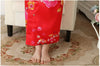 Vintage Rétro de Luxe Japonais Vêtement Kimono Costume Cosplay Yukata Robe Rouge