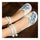 Small White Shoes Old Beijing Cloth Embroidered Shoes   white