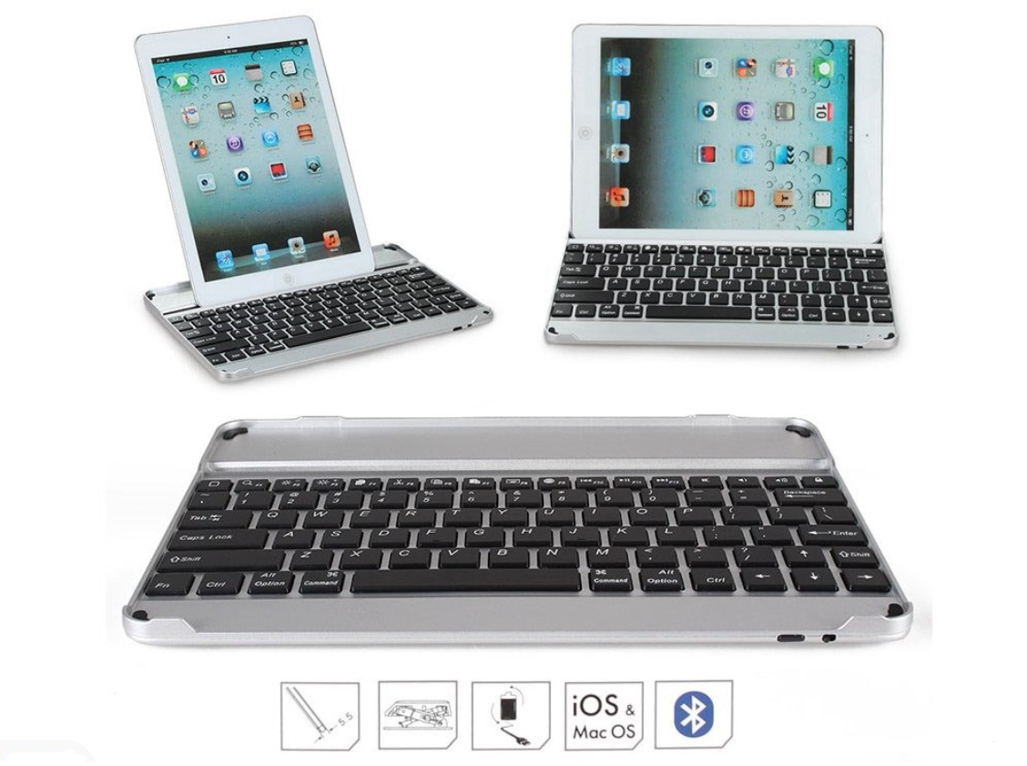 Bluetooth Keyboard for ipad air 1/2/3  and Cable Ultra Thin