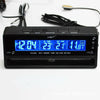 Automotive Thermometer  Voltage Meter Car Clock Thermoneter Ice alert