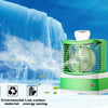 Summer Icy  new creative snowman humidification fan Green