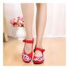 Old Beijing Cloth Shoes National Style Embroidered Shoes Square Dance Shoes Slip