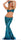 Sexy Blue Mermaid Costume for Women Adult Halloween Fancy Party Cosplay Dress