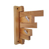 Wandmontage Oak Massivholz Zink Nickel Drehgelenk Rack mit 5 Schienen Mantel Hut