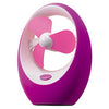 ABS Silencioso Dibujos USB Mango Portátil Ventilador de Refrigeración Lila
