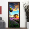 Door Sticker New 3D DIY PVC Waterproof  Door Wall Countryside qd001