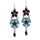 the teardrop-shaped earrings BROWN