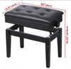 Solid Wood Heavy Piano Stool Height Adjustable Ebony