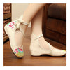 Old Beijing Cloth Embroidered Shoes Round Toe