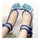 Old Beijing Cloth Embroidered Shoes Slipsole   blue