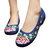 Old Beijing Cloth Embroidered Shoes Plum Blossom
