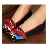 Casual Old Beijing Cloth Embroidered Shoes   black