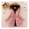 Femme Manches Longues Coton Manteau Faux Agneau Laine