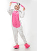 Unisex Adult Pajamas Cosplay Costume Animal one piece sleepwear Suit  Rabbit