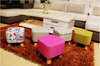 Ottoman footstool Rest stool with 3 legs Paper Mache