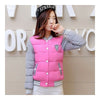 Woman Short Baseball Coat Down Coat Not Course Design    rose red