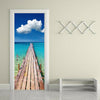 New 3D DIY PVC Waterproof  Door Wall Mural Sticker Sea Bridge qd051