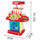 Kid's Kitchen Utensils Set Play House Changable Combination Kitchenware Red/pink