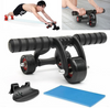 3 Wheels Abdominal Roller Ab Muscle Fitness Workout Training  Gym Exerciser