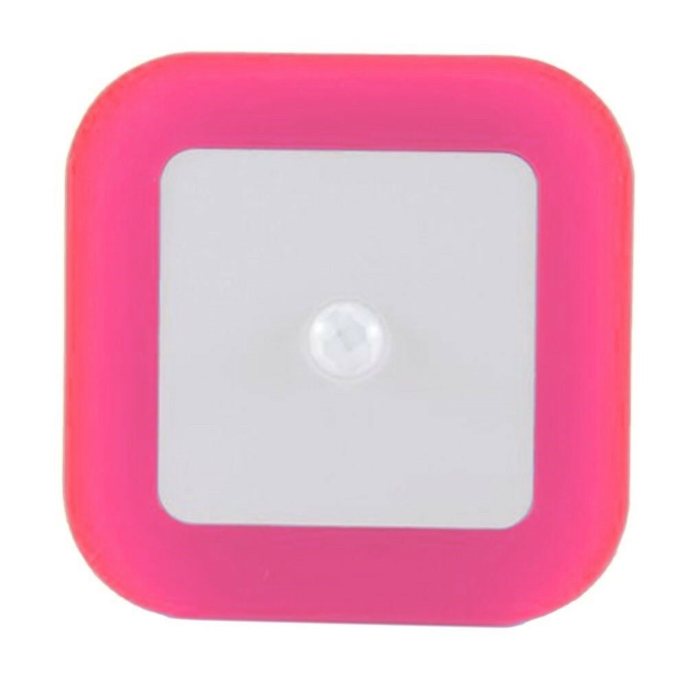 LED Body Induction Sensor Controlled Night Light ABS    Rose red