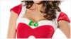 Adulte Femme Rouge Noël Père Noël Velours Déguisement Costume Chapeau à Fourrure