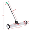 36”Magnetic Sweeper Magnetic Broom Rolling Magnetic Pickup Sweeper Heavy Duty