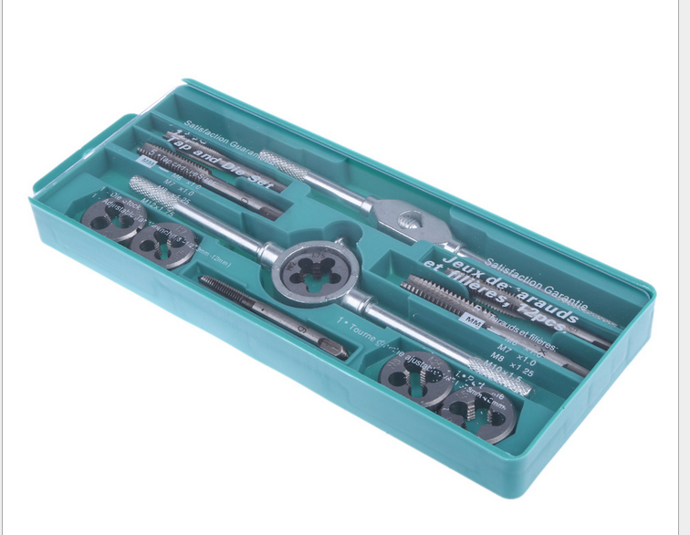 12PC Metrisch Gewindeschneider Sterben Set M6 M7 M8 M10 M12 Schraube Threading