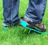 Aireador de Césped Zapatos Sandalias Hierba con Púa Verde Jardinería Caminar