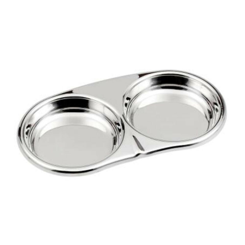 Stainless Steel Seasoning Dish Mustard Dish with 2 Case round