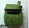 European Classical Villa Mailbox Countryside Hanging Mailbox Iron Painted